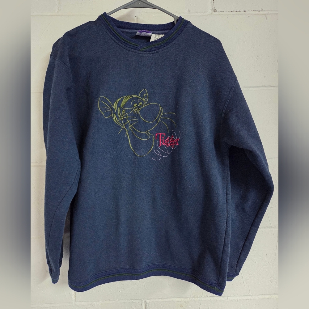 Vintage Disney Navy Blue Tigger Sweatshirt